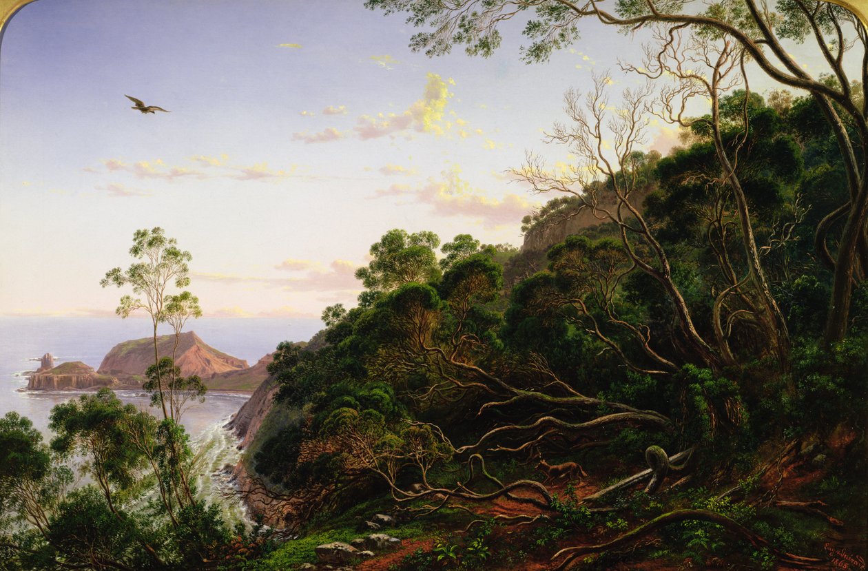 Preikestolen nær Melbourne, Victoria av Eugen von Guerard
