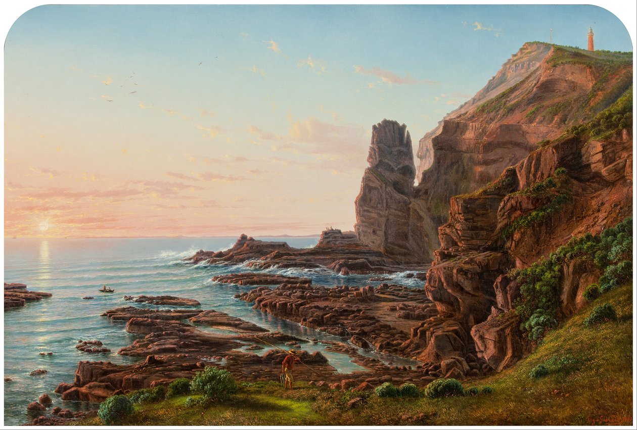 Castle Rock, Cape Schanck av Eugene von Guérard