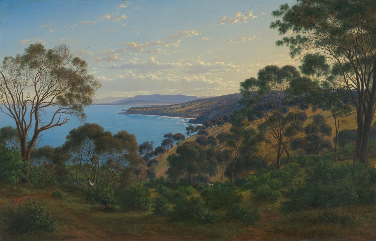 Dandenong Ranges fra Beleura av Eugene von Guérard