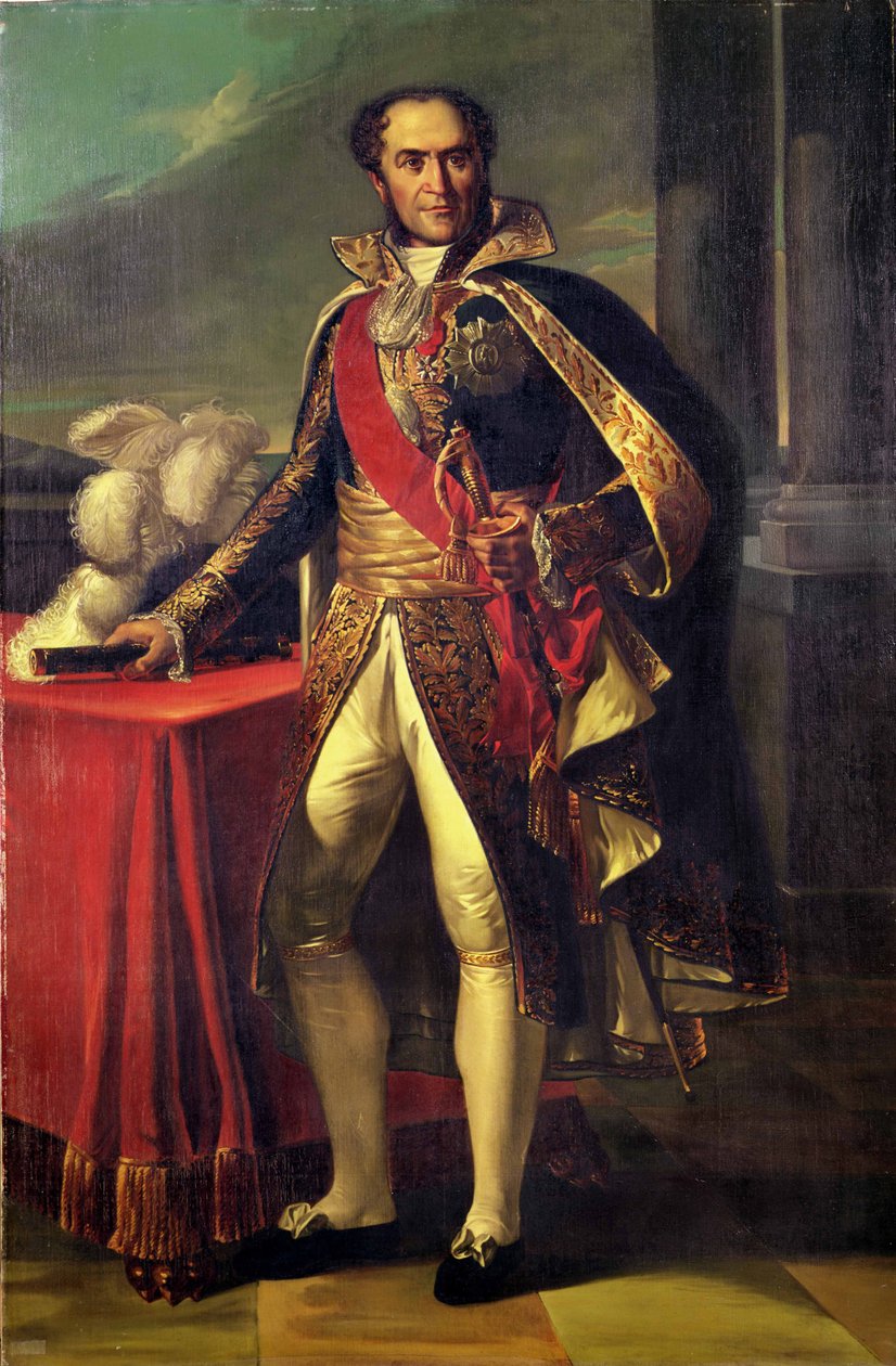 Guillaume Brune (1763-1815) etter et maleri av Marie Guilhelmine Benoist (1768-1826) av Eugene Battaille