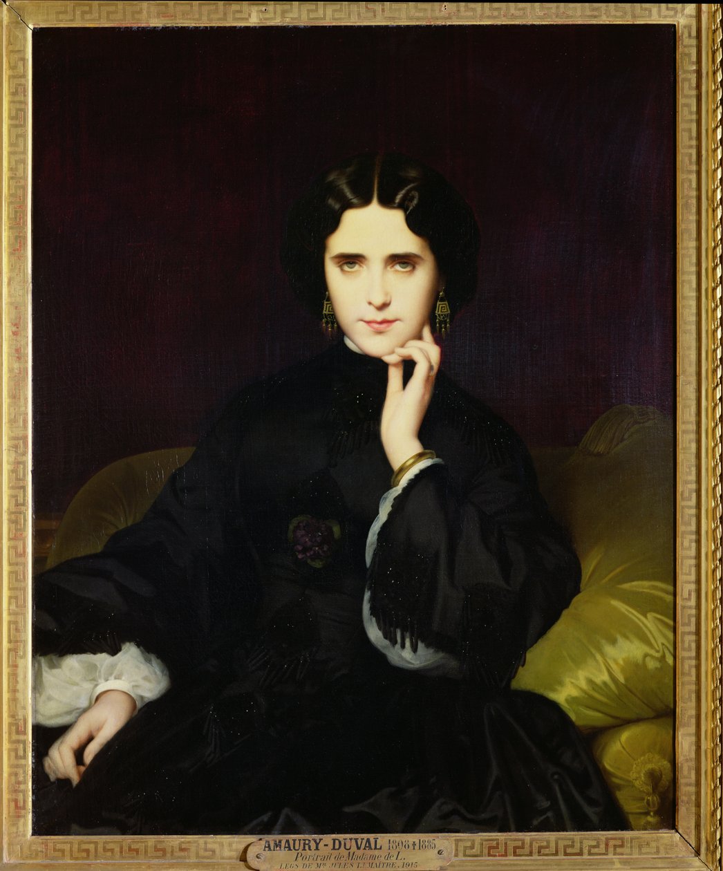 Portrett av Jeanne de Tourbay (1837-1908) 1862 av Eugene Emmanuel Amaury Duval