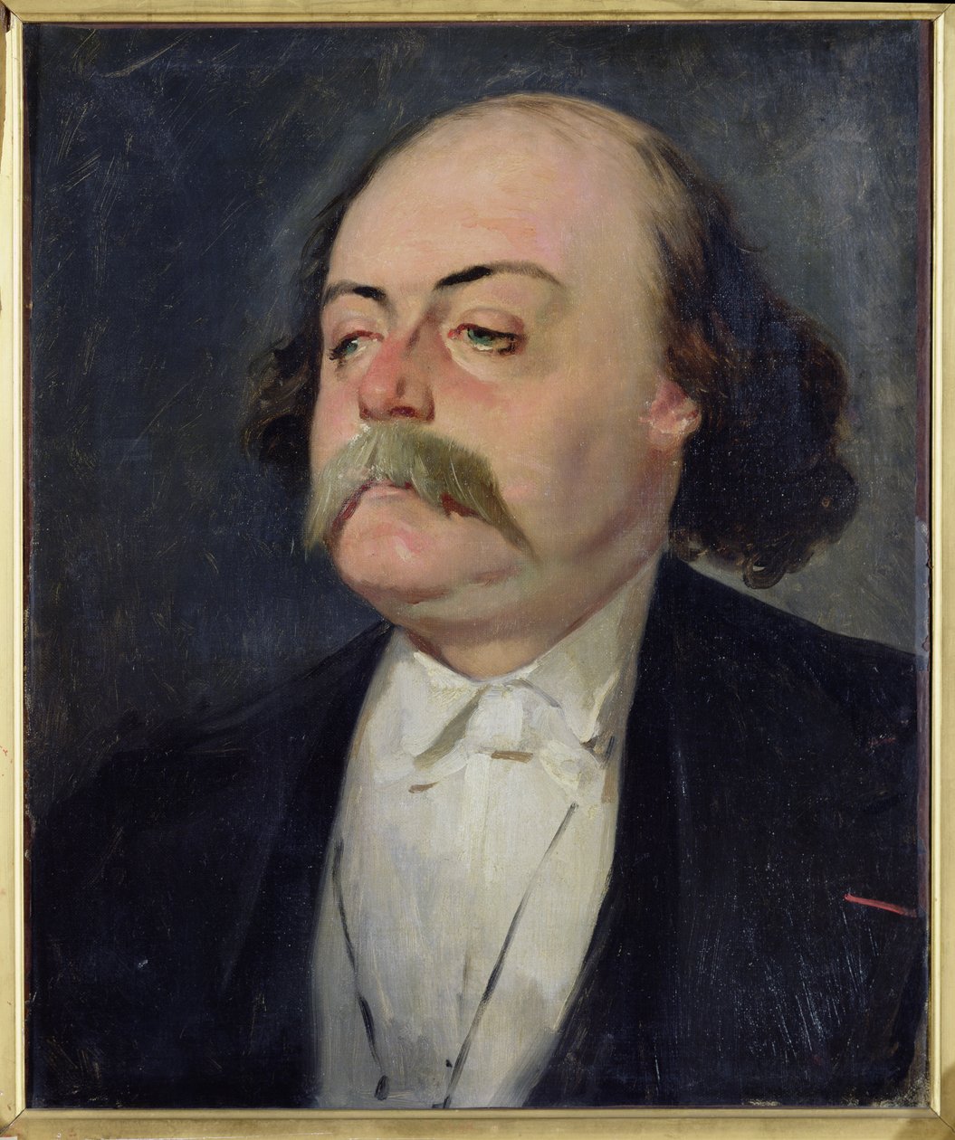 Portrett av Gustave Flaubert (1821-80) 1868-81 av Pierre François Eugène Giraud