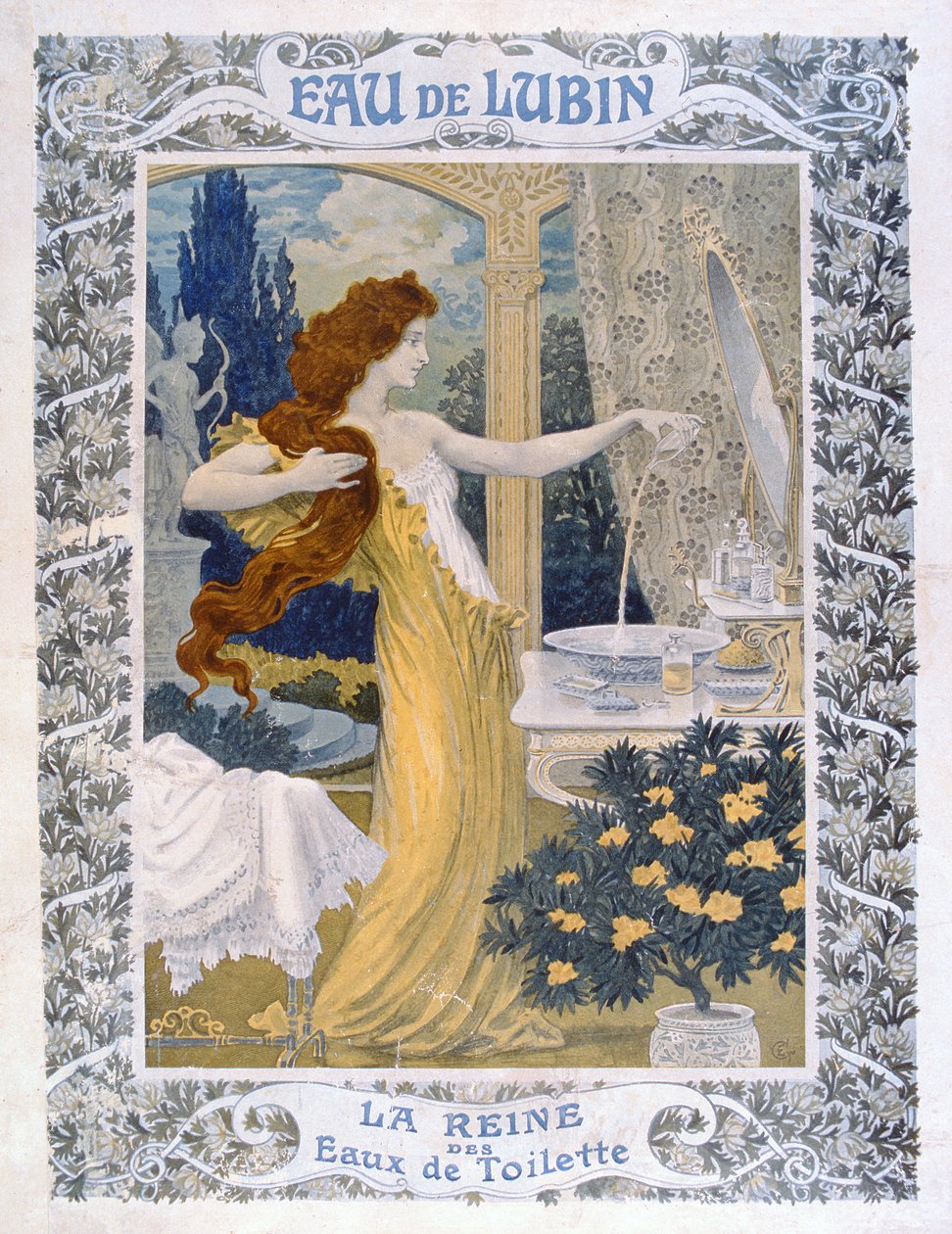 Plakatreklame 'Eau de Lubin', ca. 1900 av Eugene Grasset
