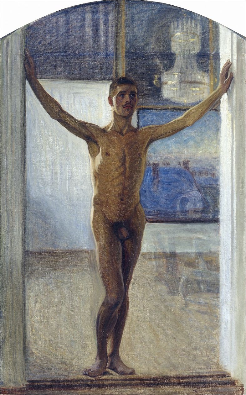 Naken ung mann av Eugène Jansson