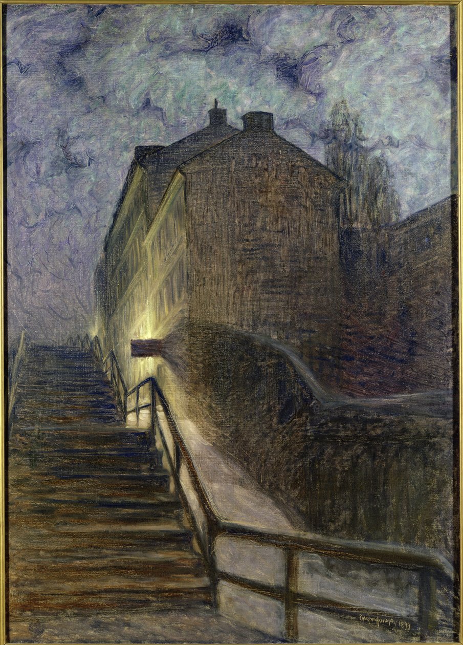 Motiv fra Timmersmainsgatan, 1899 av Eugène Jansson