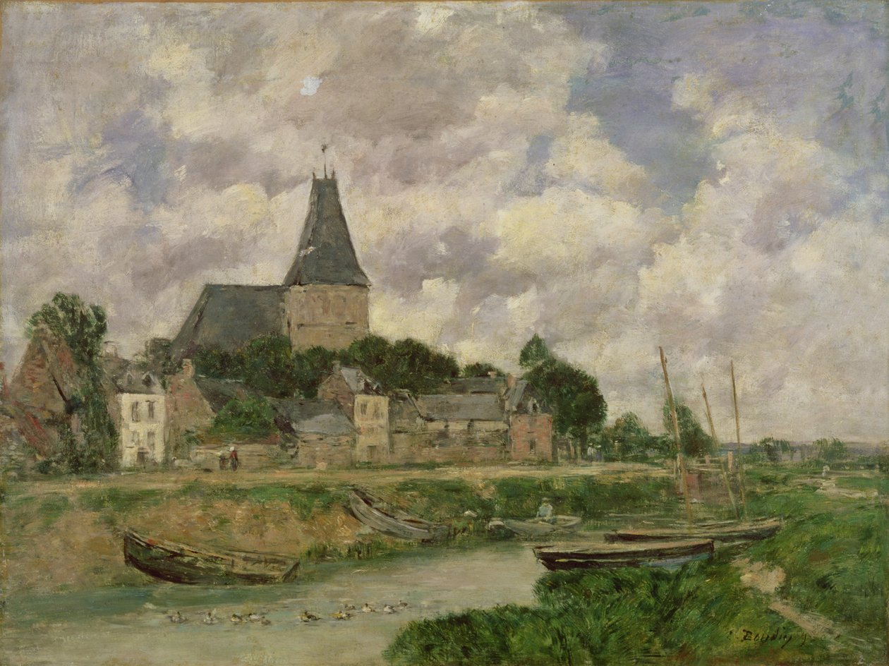Quittebeuf, 1893 av Eugene Louis Boudin