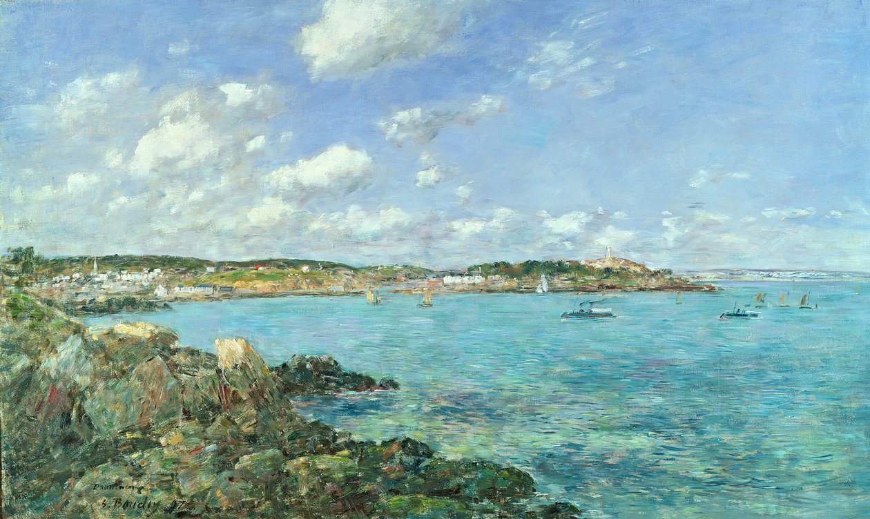Douarnenez-bukten, 1897 av Eugene Louis Boudin