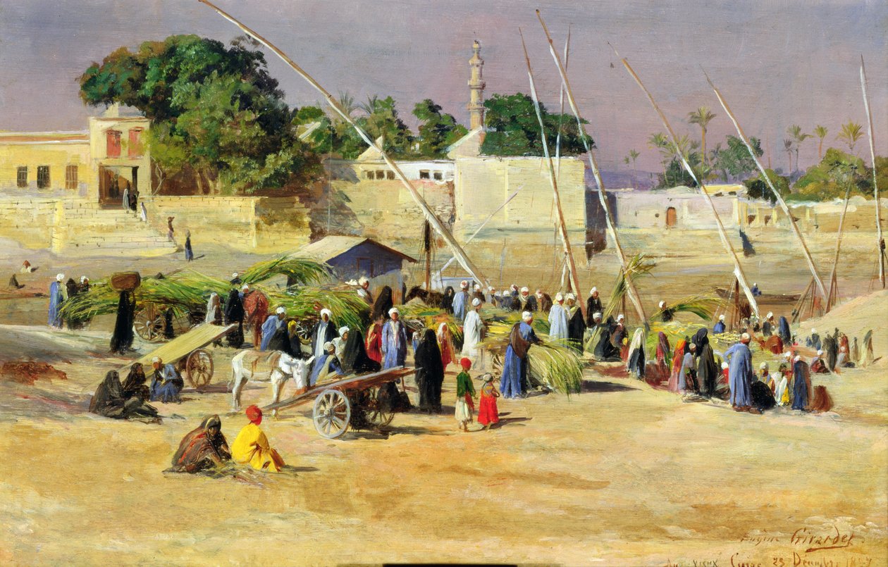 Rørselgere på Nilen, av Eugene Alexis Girardet