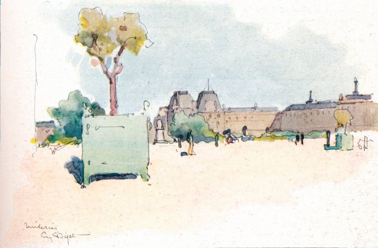 Tuileriene, 1915 av Eugene Bejot