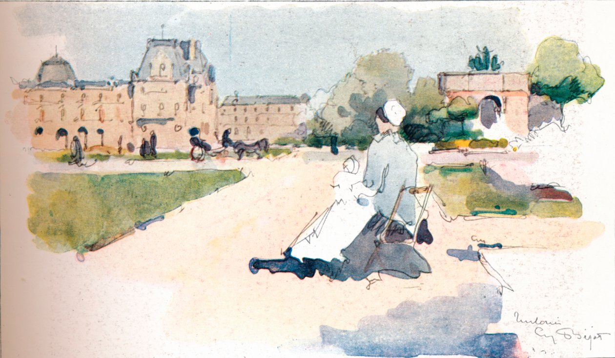 Tuileriene, 1915 av Eugene Bejot