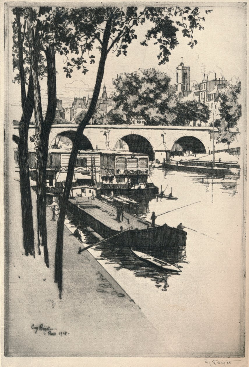 Vaskebåter, 1915 av Eugene Bejot