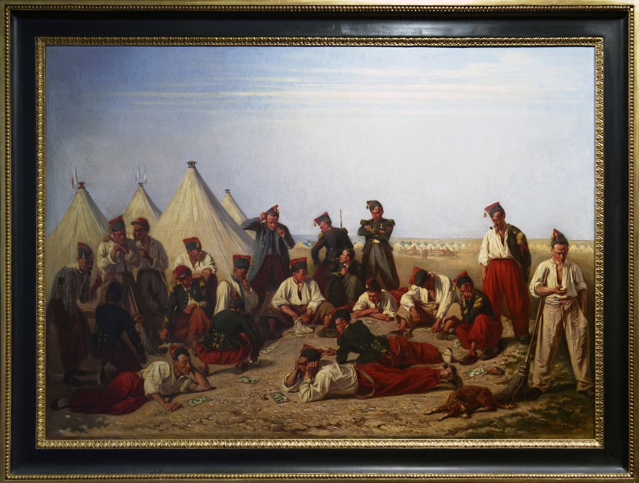 Lottospillet på Chalons leir av Eugene Bellanger