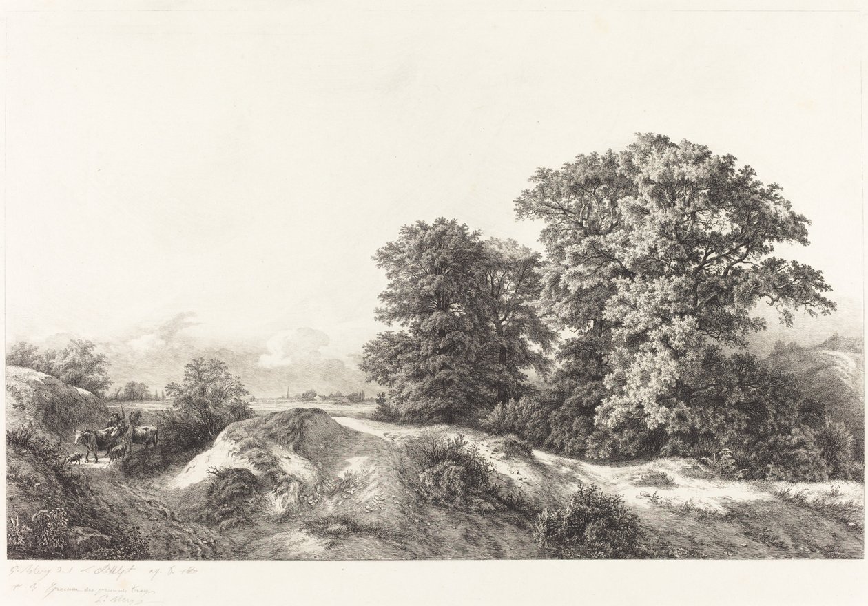 Oaks i Vaux de Cernay av Eugene Bléry