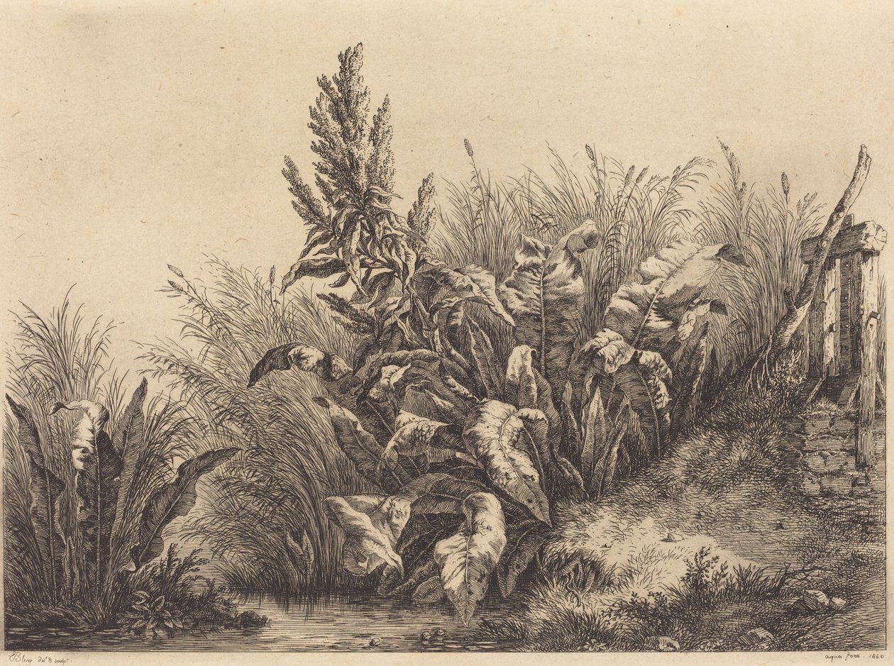 Water Dock, 1840. av Eugene Bléry