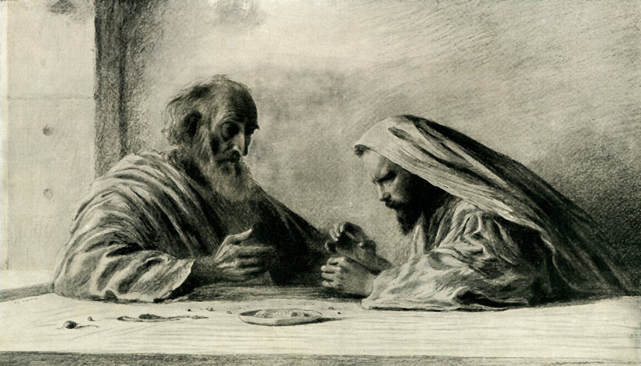 The Pearl of Great Price, c1916, 1936. av Eugene Burnand