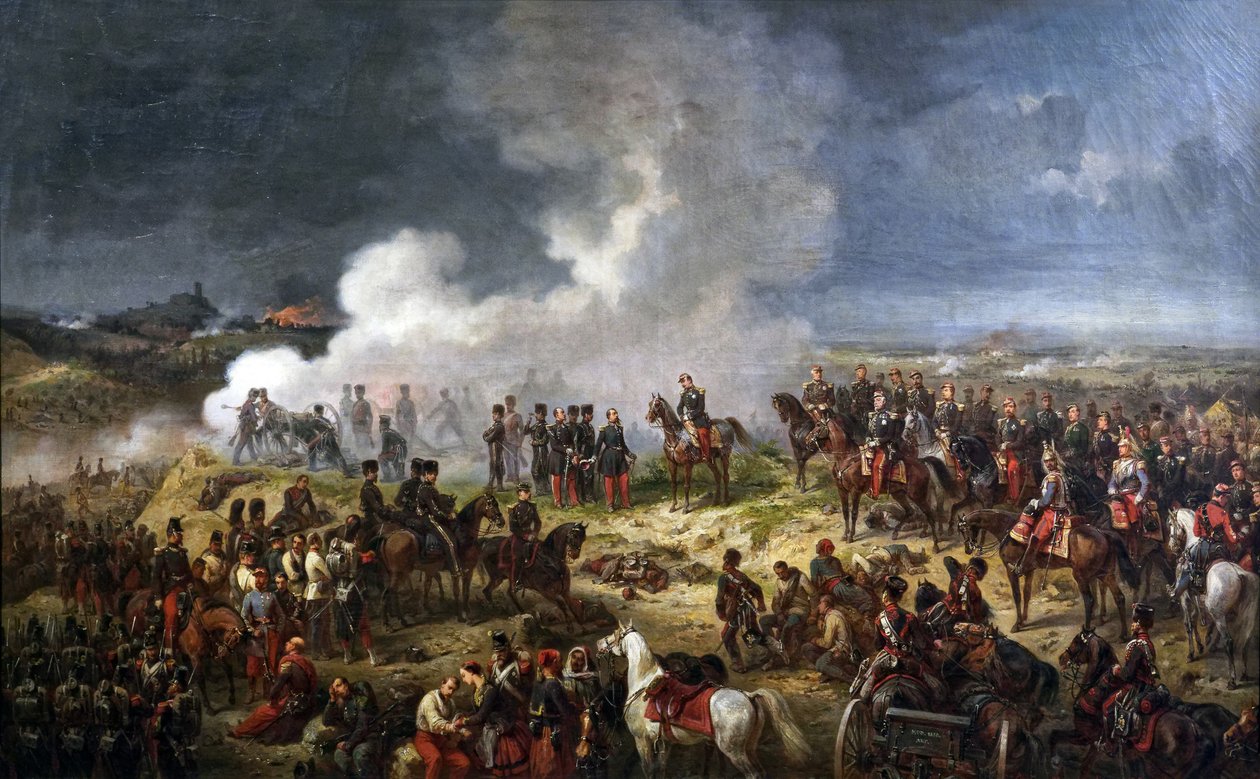 Slaget ved Solferino, 24. juni 1859 av Eugene Charpentier