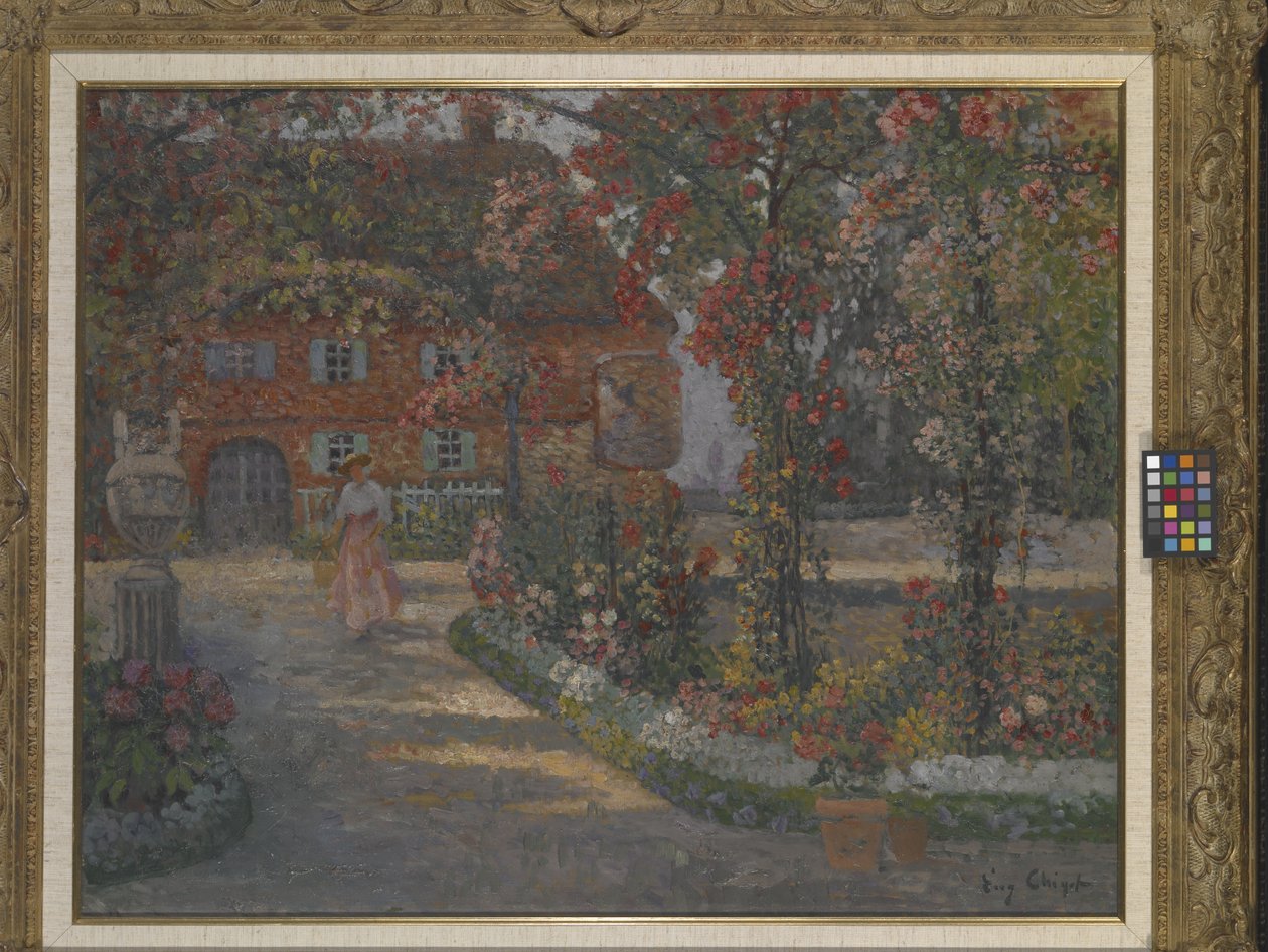 Le Mazet At Juan-Les-Pins (olje på lerret) av Eugene Chigot