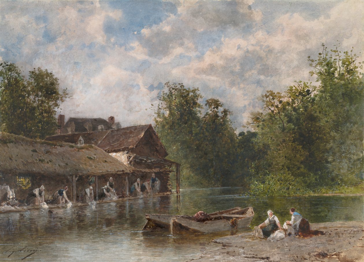 Vaskedamer av Eugene Ciceri