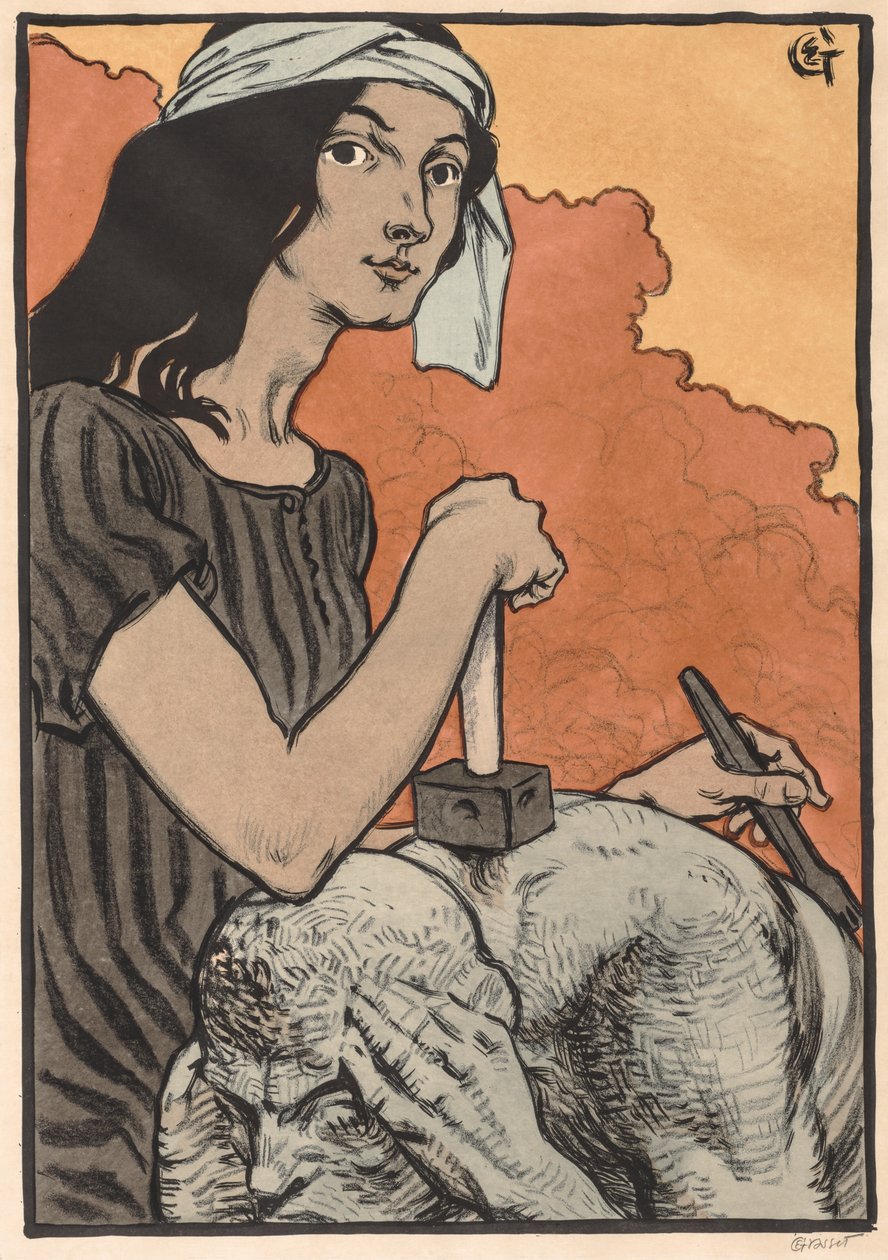 Skulptør, 1897. av Eugene Grasset