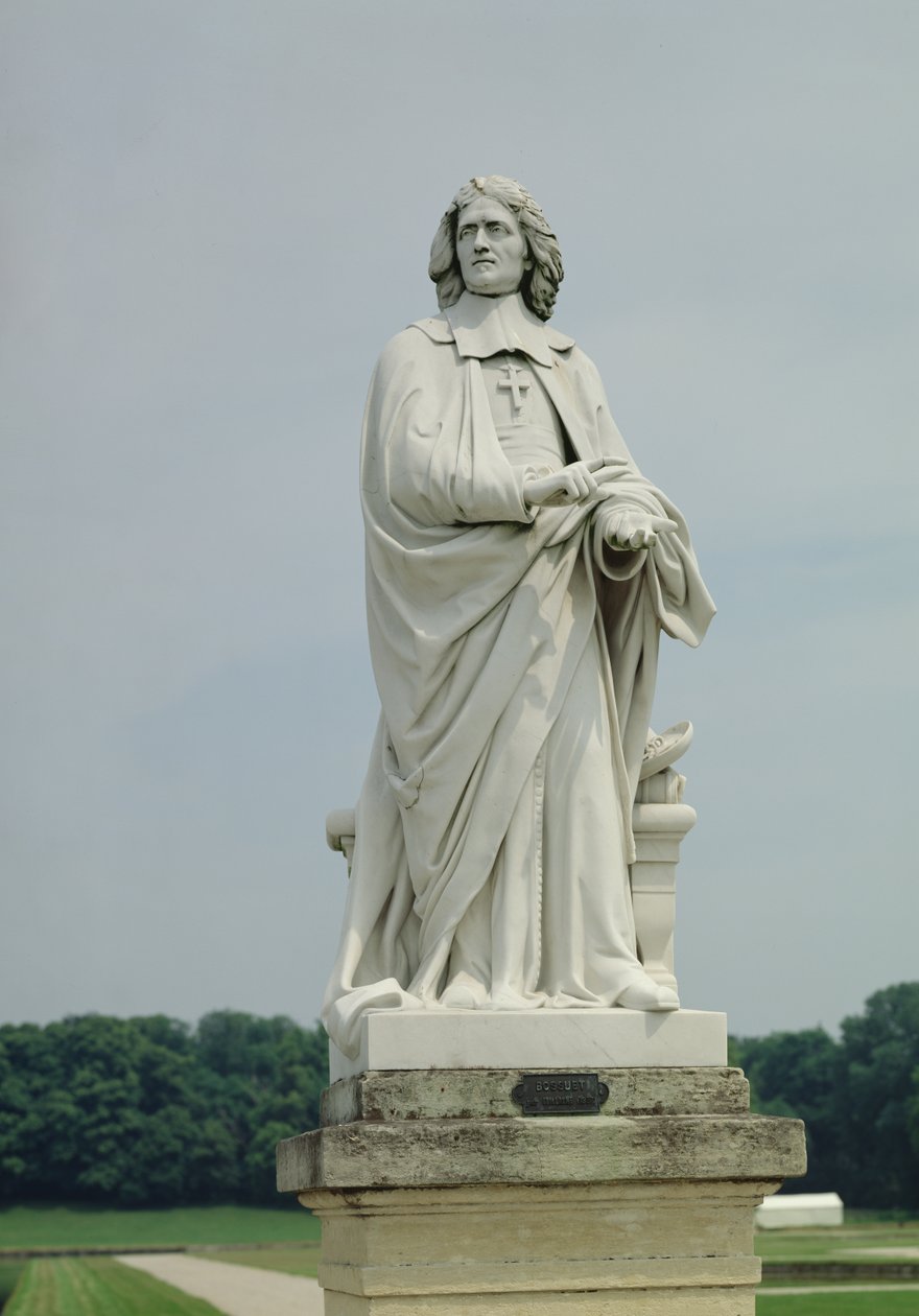 Statue av Jacques Benigne Bossuet (1627-1704) (marmor) av Eugene Guillaume