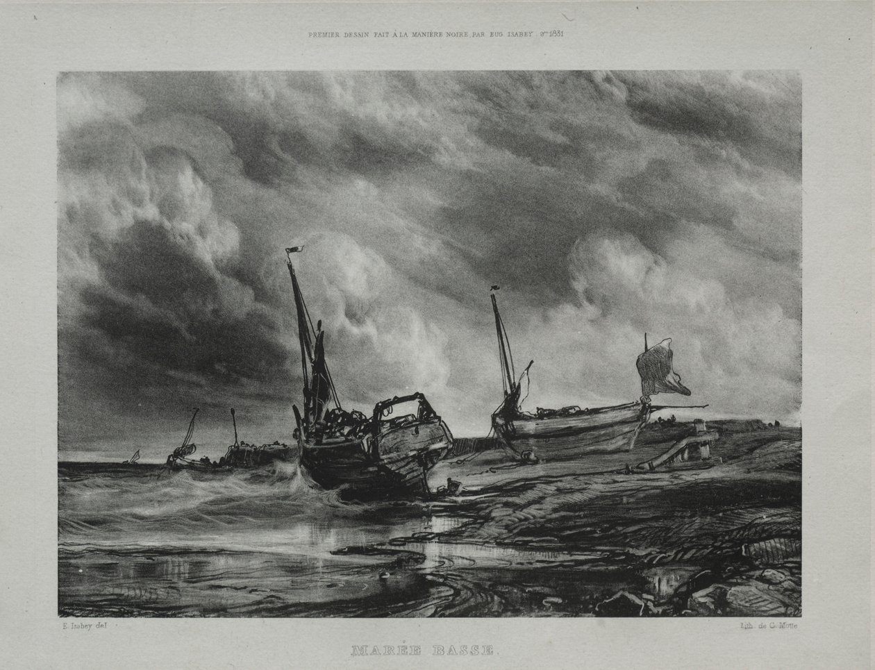 Lavvann, 1831. av Eugene Isabey