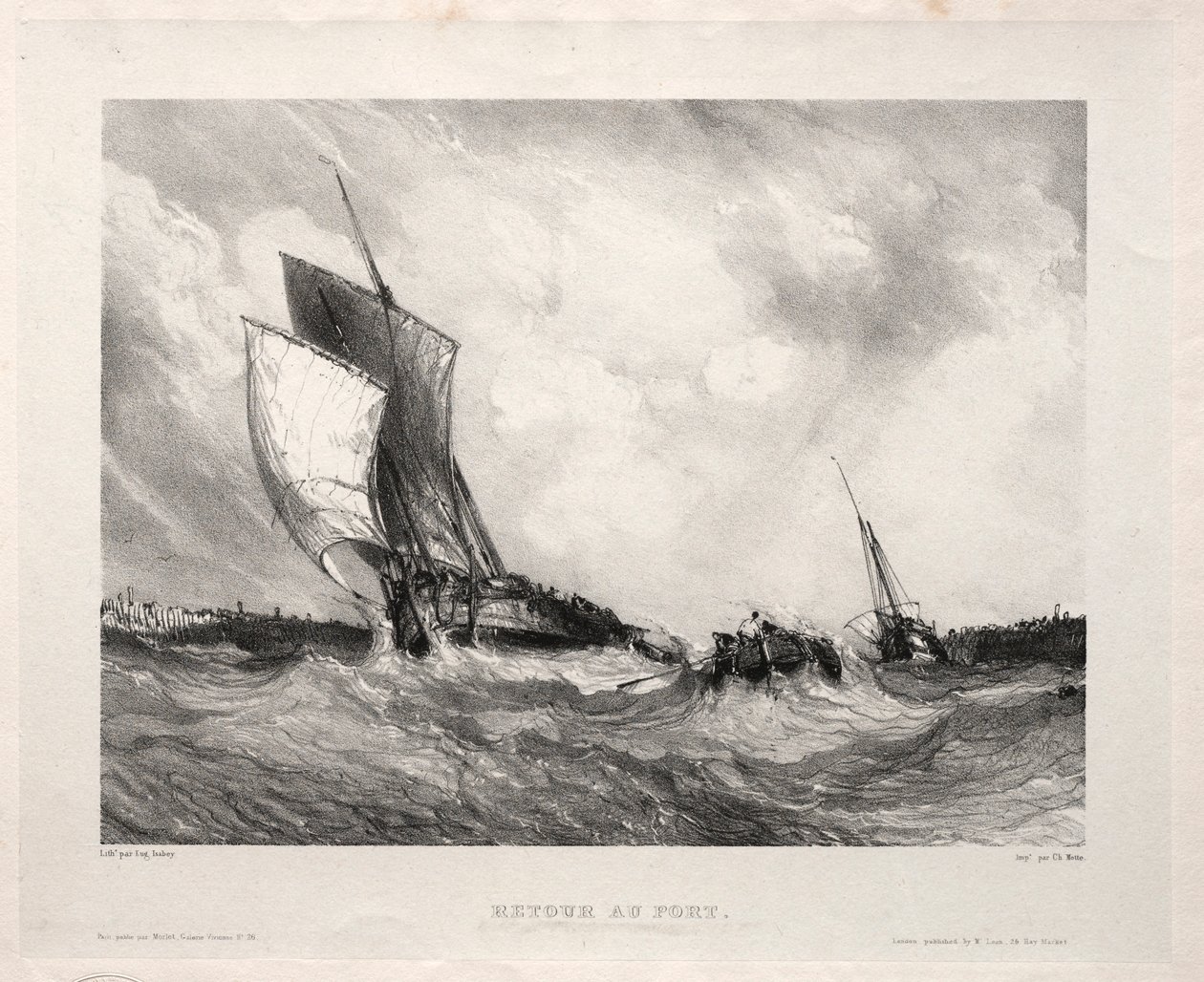 Six Marines: Return to Port, 1833. av Eugene Isabey