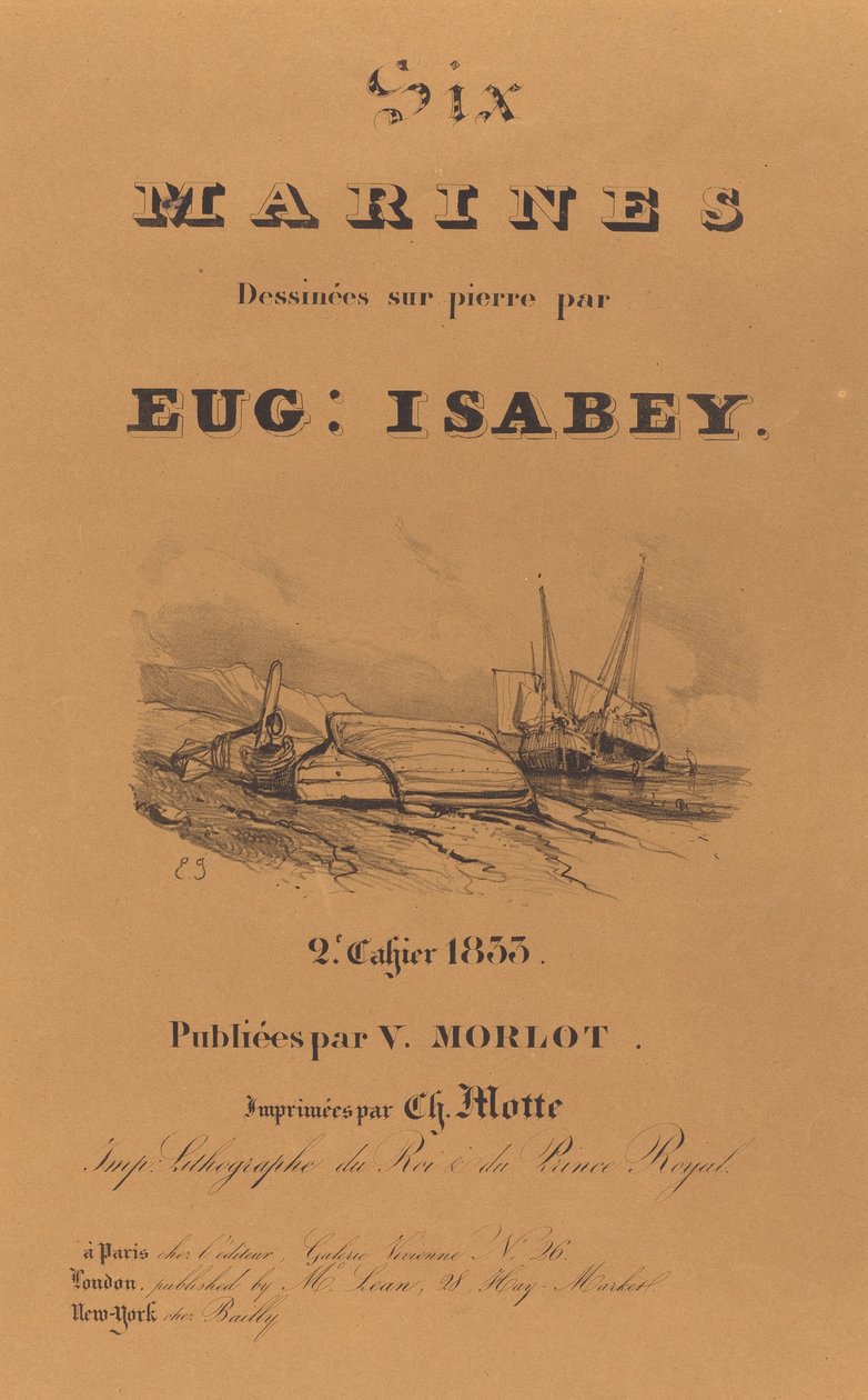 Seks marinesoldater av Eugene Isabey
