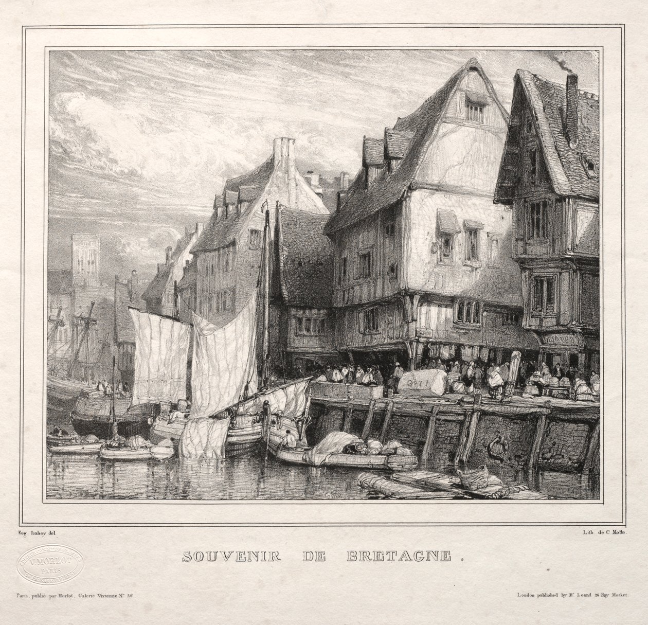 Suvenirer: Suvenir fra Bretagne av Eugene Isabey