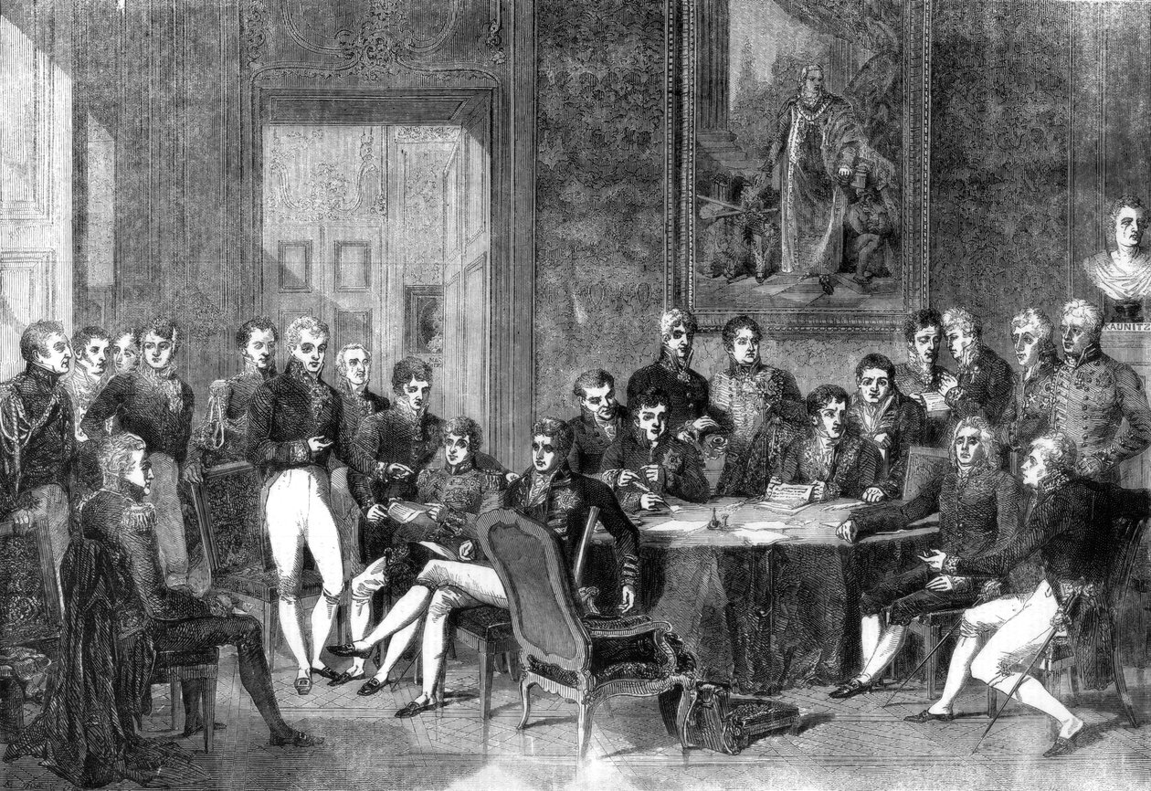 Wienerkongressen, 1856. av Eugene Isabey