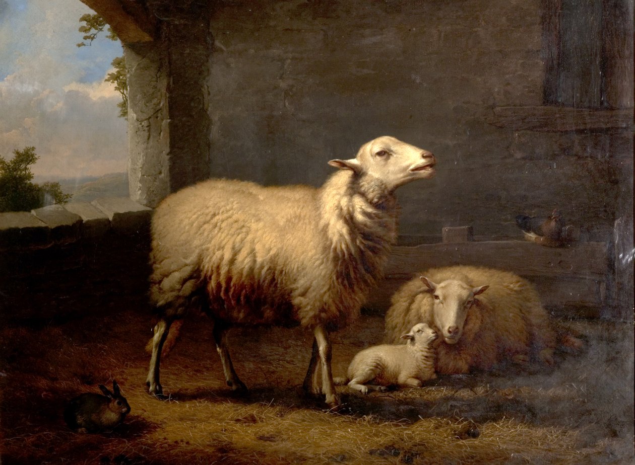 Sau, 1876 av Eugene Joseph Verboeckhoven