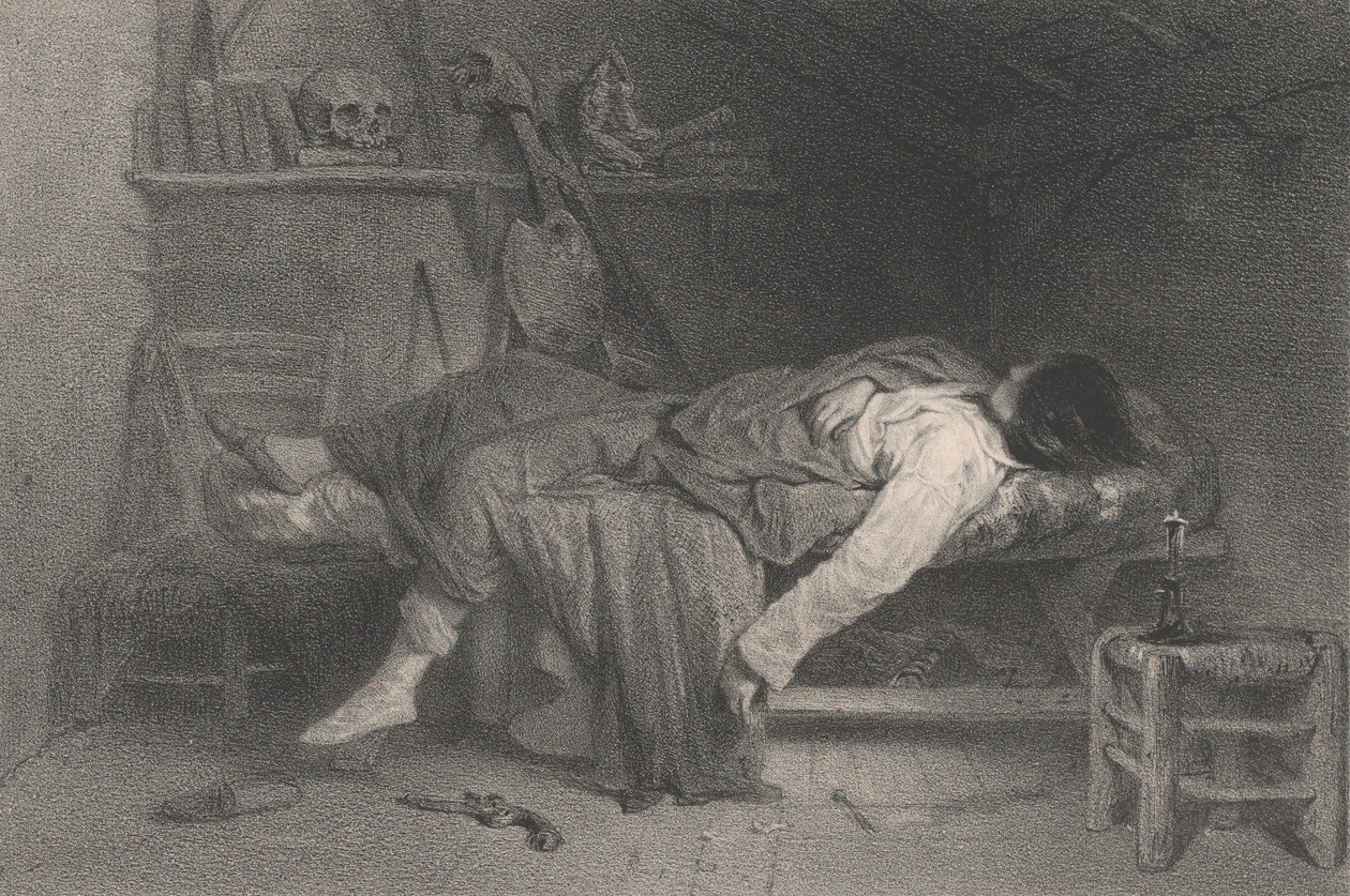 Selvmordet, 1846. av Eugene Leroux