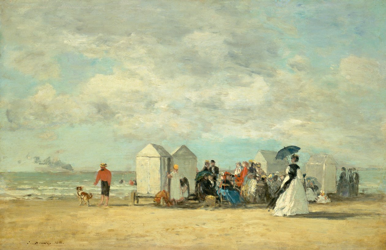 Strandscene, 1862. av Eugene Louis Boudin