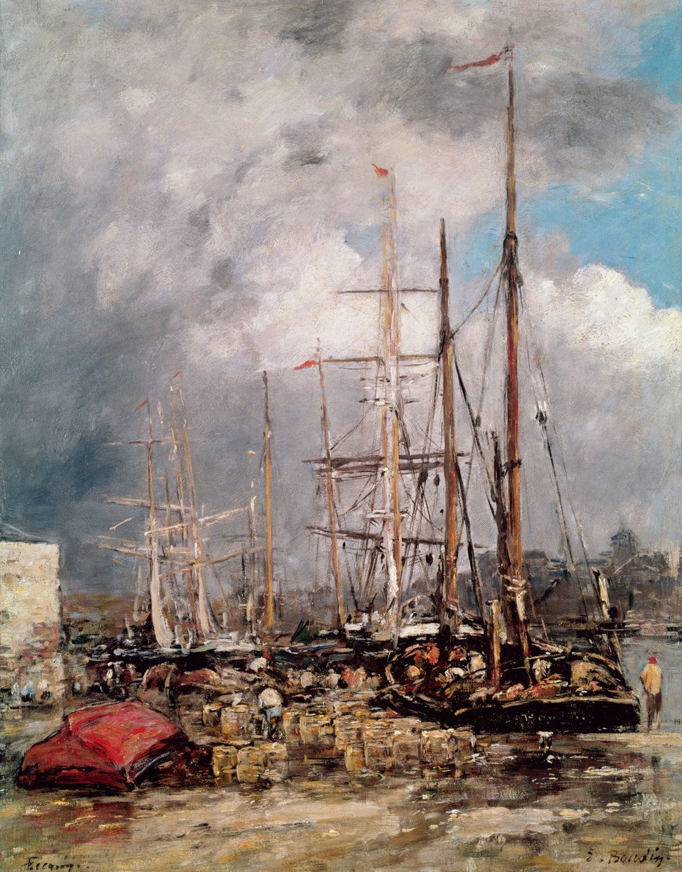 Fecamp, Sildefiskere, 1892-94 av Eugene Louis Boudin