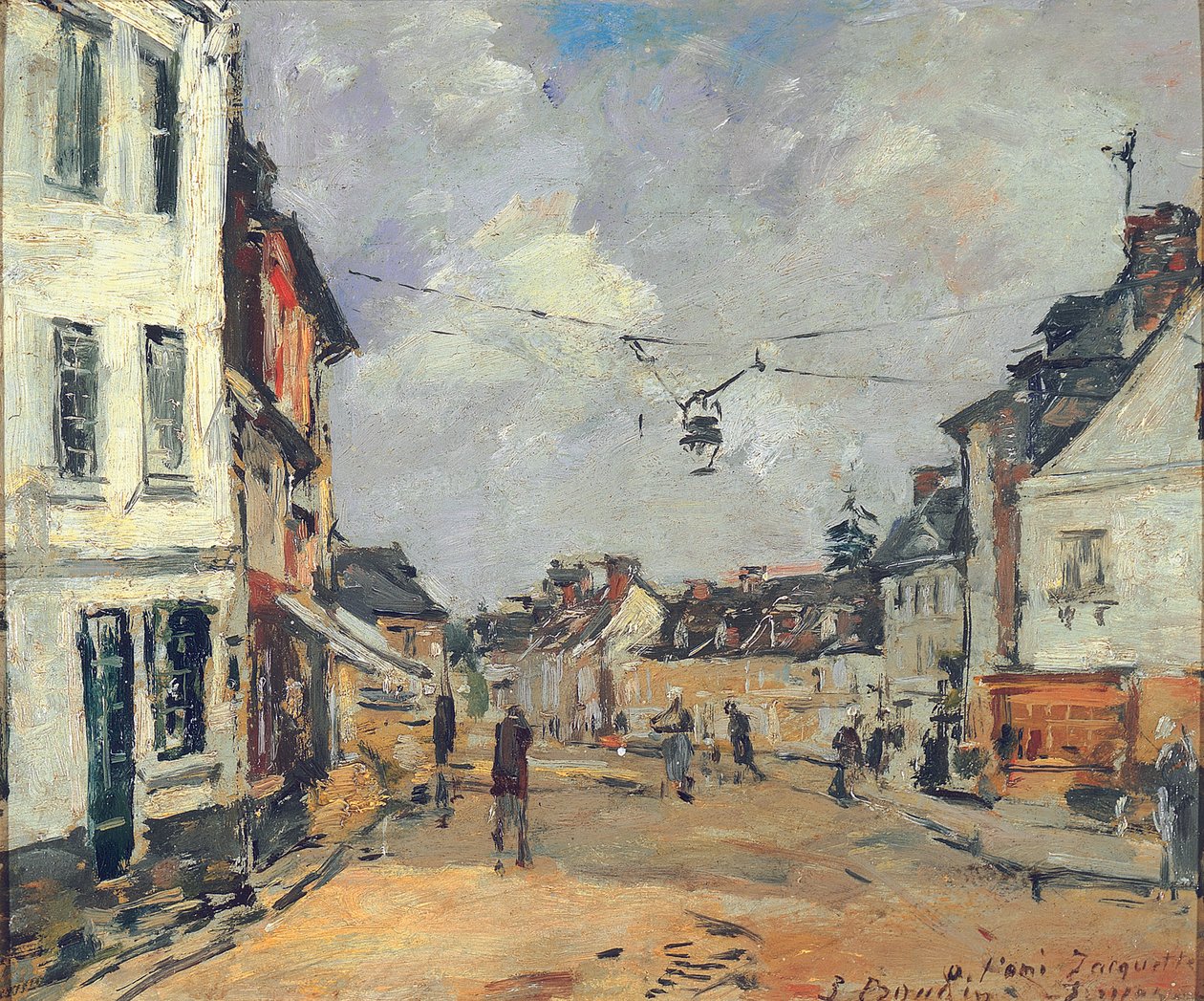 Fervaques, Main Street, ca. 1877-81 av Eugene Louis Boudin