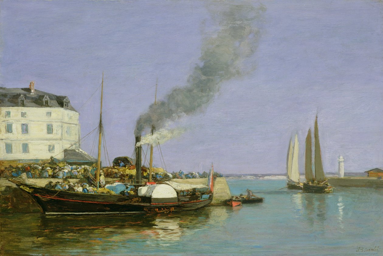 Honfleur, 1854-57 av Eugene Louis Boudin