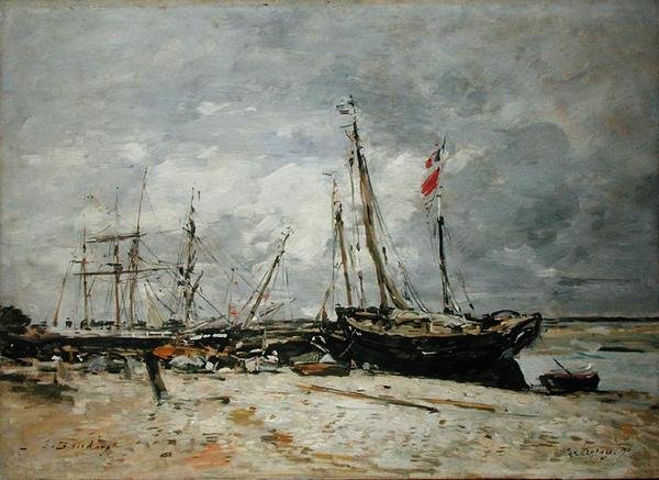 Le Crotoy av Eugene Louis Boudin