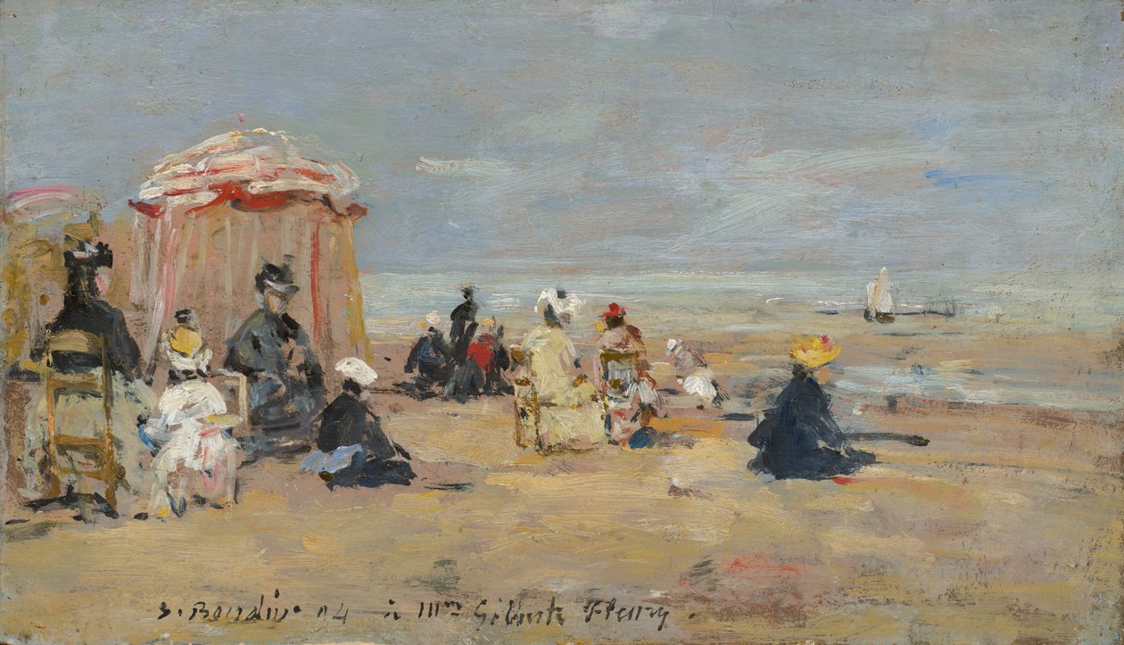 På stranden, 1894. av Eugene Louis Boudin