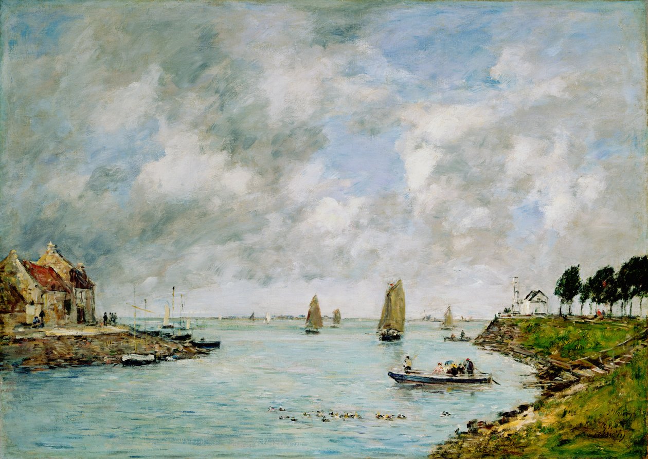 St. Valery-sur-Somme av Eugene Louis Boudin