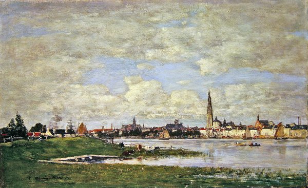 Tete-de-Flandres i Antwerpen av Eugene Louis Boudin