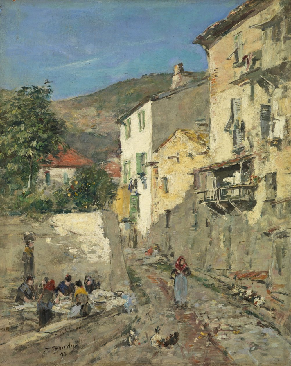 Villefranche av Eugene Louis Boudin