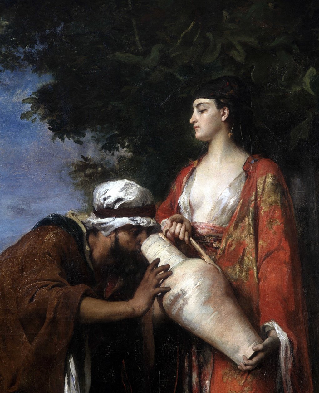 Rebecca to the well. (detail)   1317887   no       norwegian Successfully Translated  Original: Lezende vrouw, en profil Translat: Lezende vrouw, en profil 1379405 no norwegian Successfully Translated Original: The Mill at Cuincy, Near Douai, 1871-72. Tran av Eugene Romain Thirion