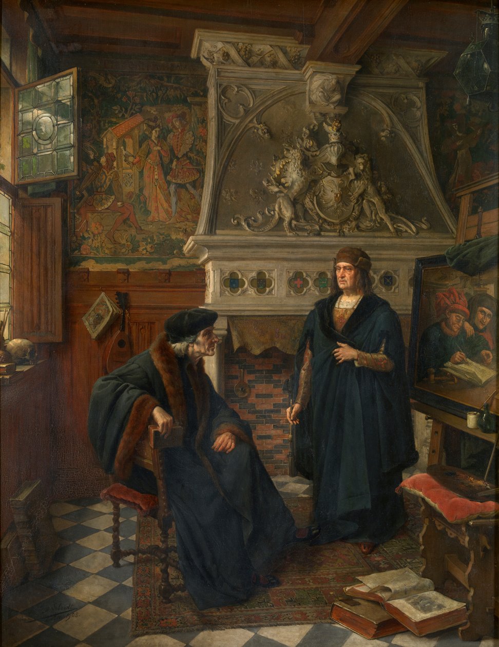 Erasmus og Quentin Matsys av Eugene Siberdt
