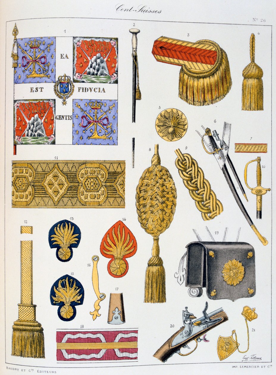 Cent-Suisses, Insignia av Eugene Titeux