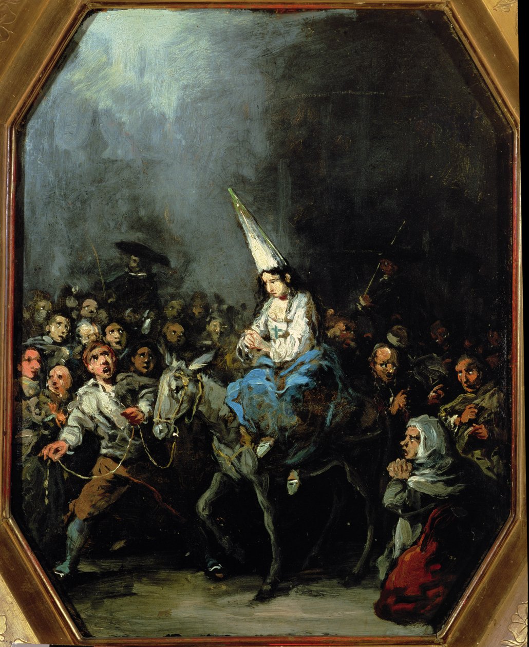 En kvinne fordømt av inkvisisjonen av Eugenio Lucas Velázquez