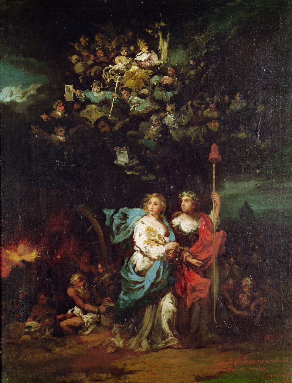 Kirken ledet av frihet, 1861 av Eugenio Lucas Velázquez