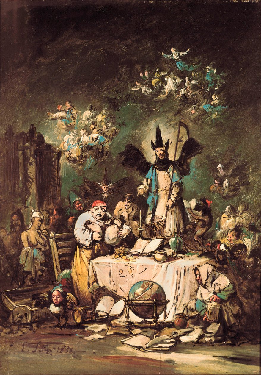 Allegorisk lunefull av Eugenio Luca y Velasquez