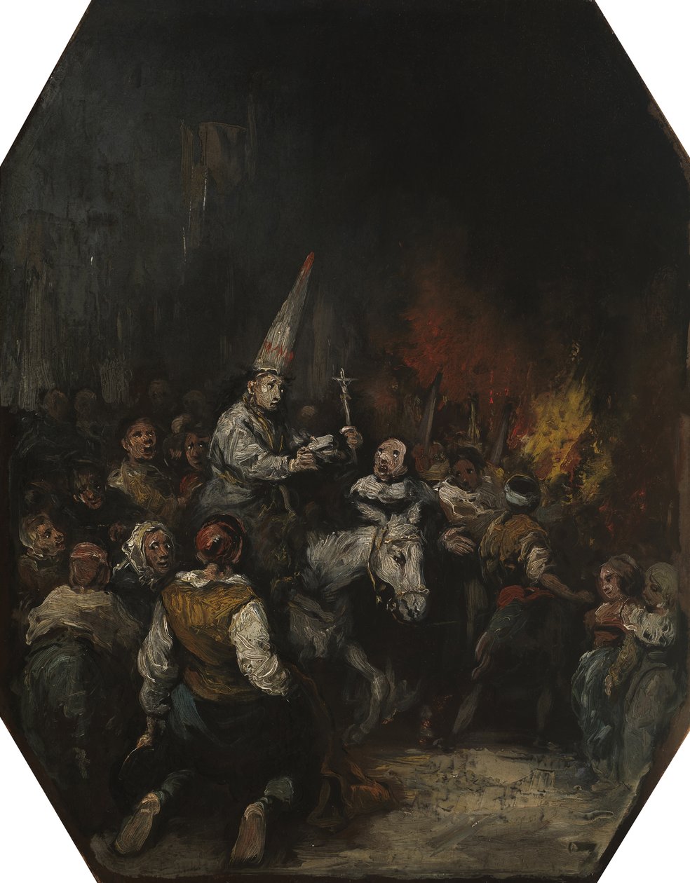 Dømt av inkvisisjonen, ca 1860 av Eugenio Lucas Velázquez