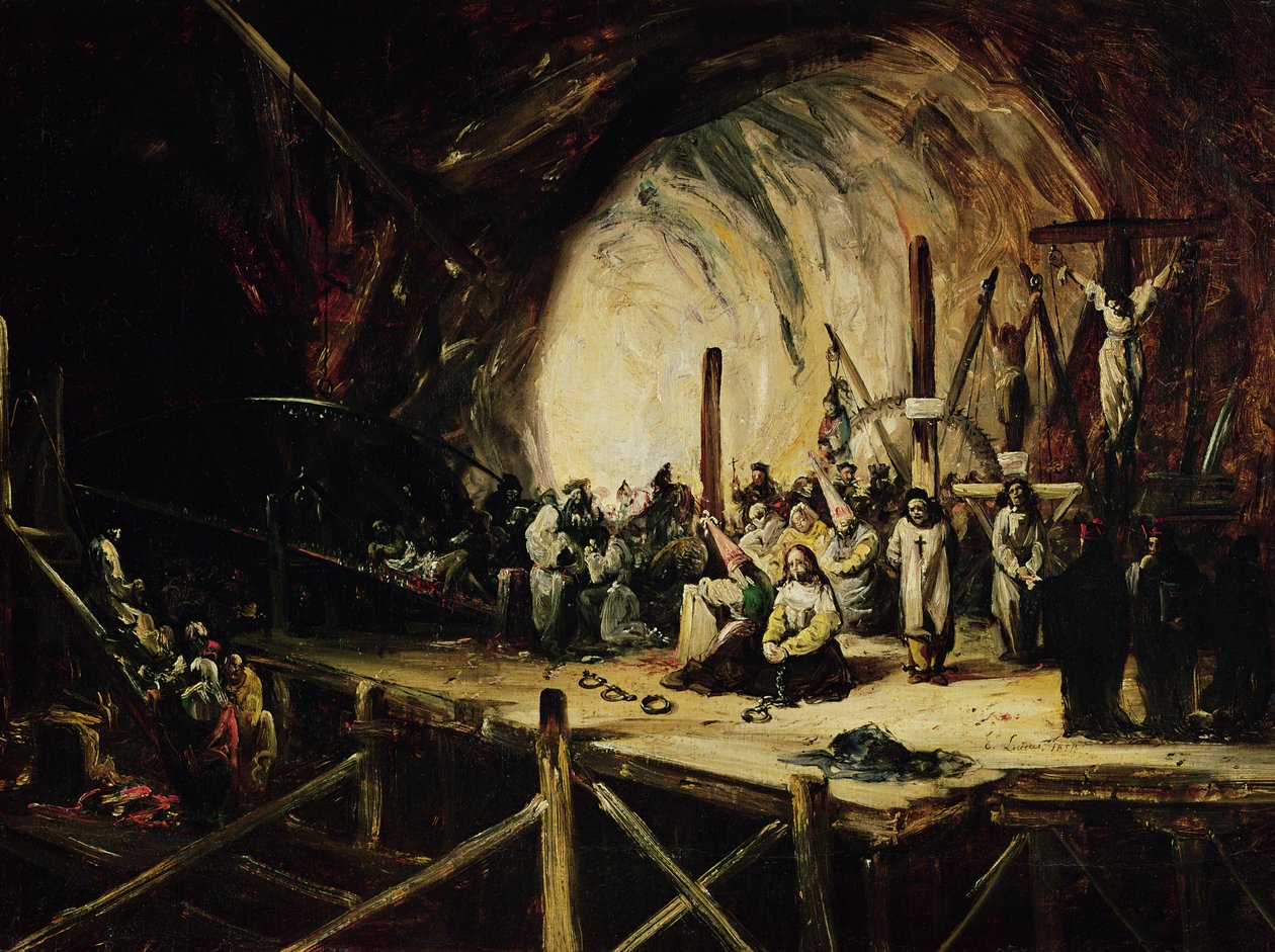 Inkvisisjonsscene av Eugenio Lucas y Padilla