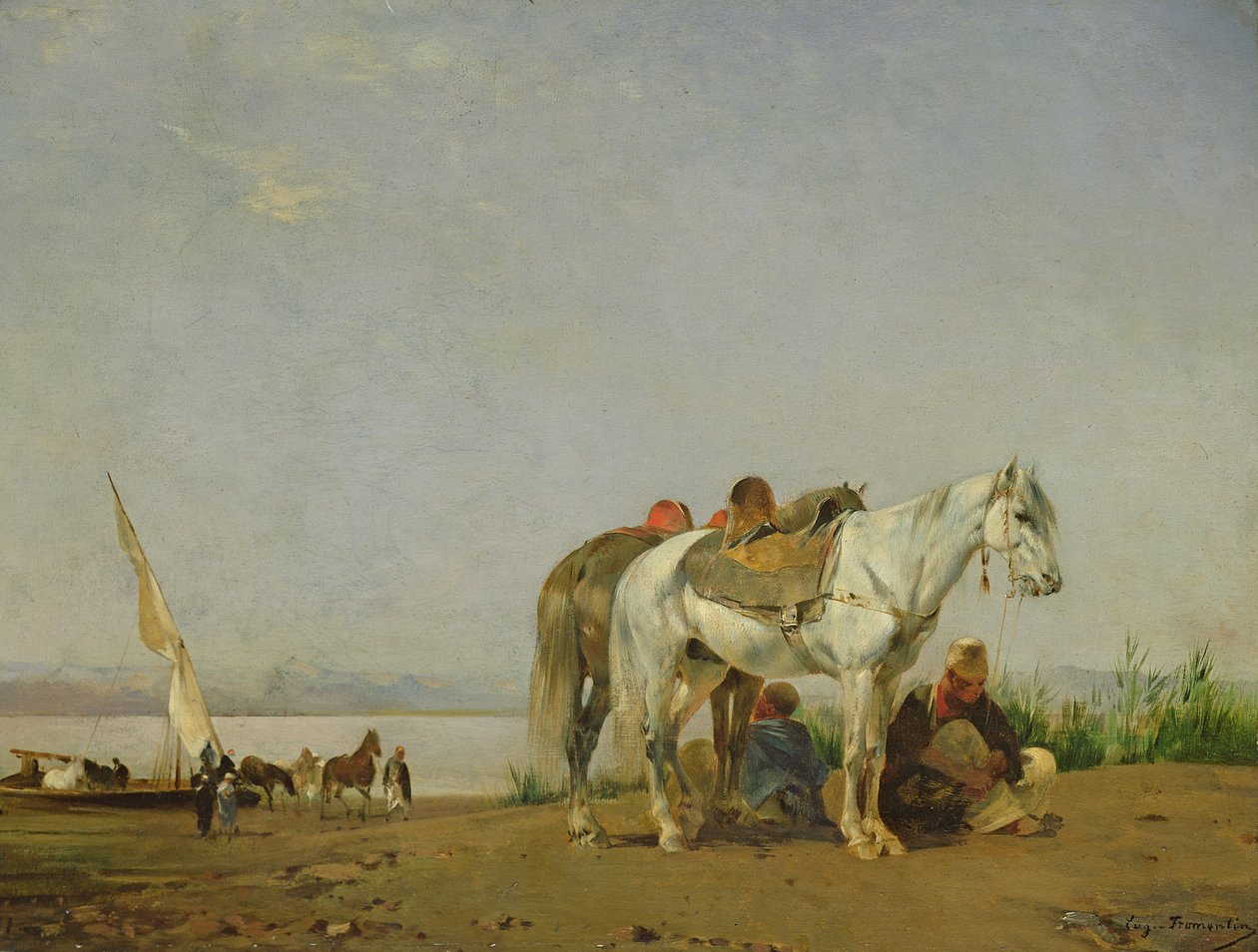 På bredden av Nilen, 1871 av Eugène Fromentin