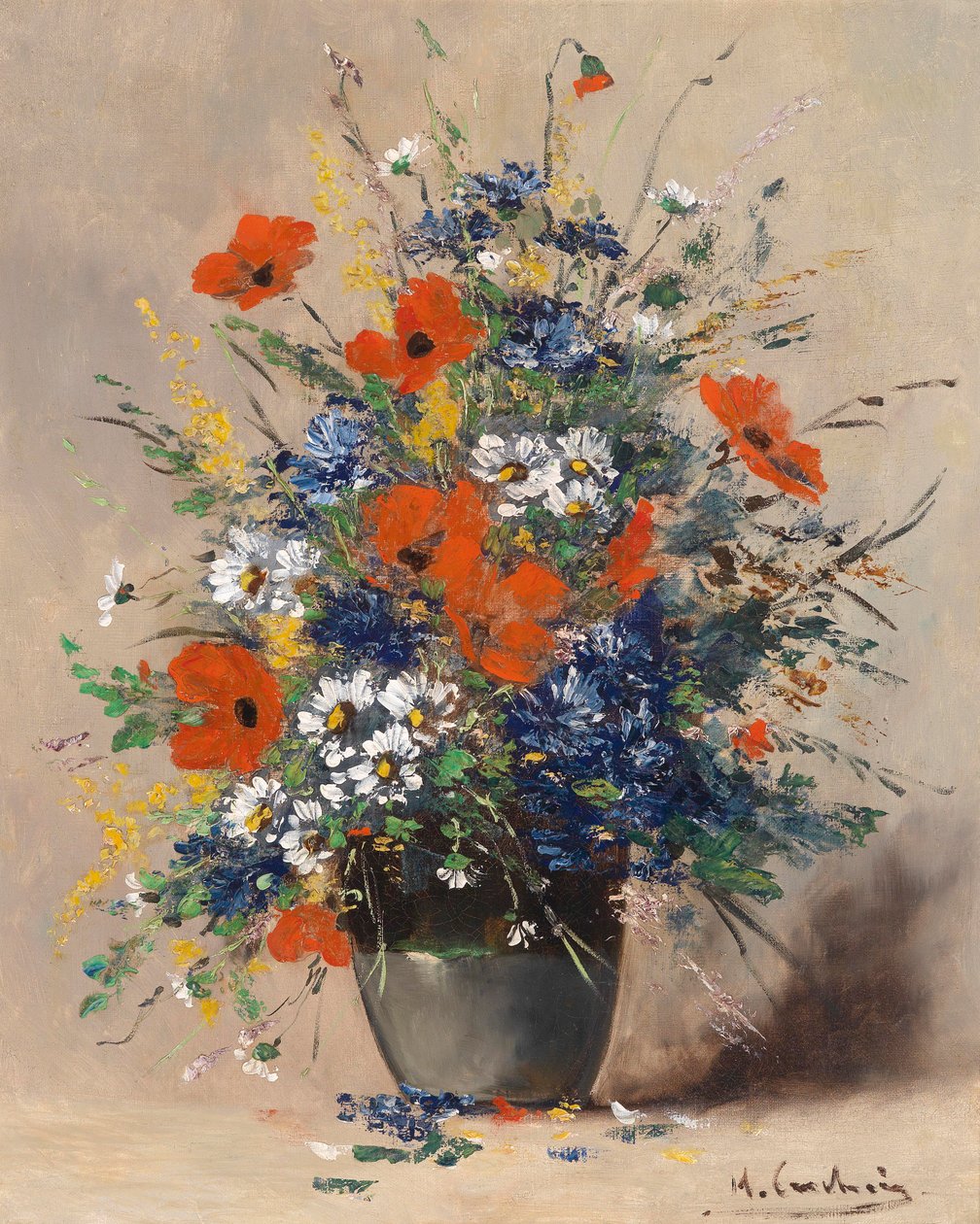 Sommerblumenstrauss av Eugene Henri Cauchois